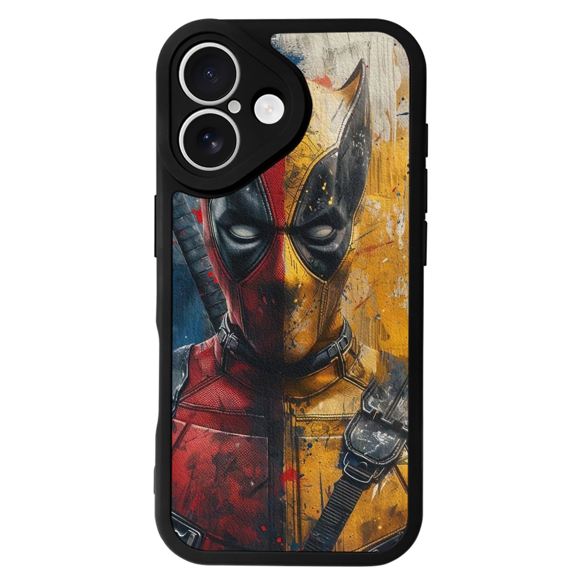 （画像用） Deadpool デッドプール 【iPhone 16シリーズ対応】シリコンスマホケース（レザー調） 材質：シリコン